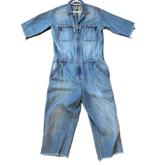 Free People Pants - Free People lightweight denim jumpsuit size 29